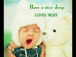 Cute Baby And Hug Teddy Have A Nice Sleep Good Night HD Wallpaper