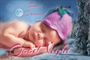 Good Night Cute Baby Girl Wallpaper Free Download