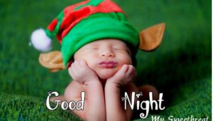 Good Night Images with Cute Baby Girl HD