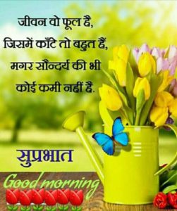 Good Morning Images in Hindi and English with Quotes