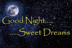 Good Night Images Photo Wallpaper with Moon and Stars Download