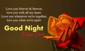 Good Night Romantic Images Picture with Quotes Free Download