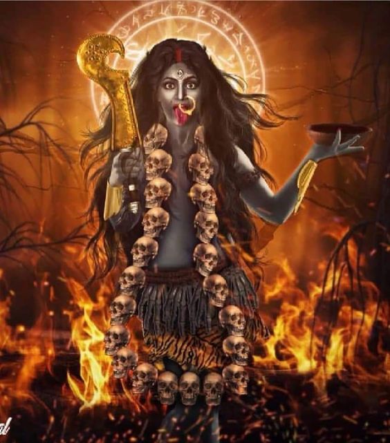 Pin by anushka jadhav on pooja sharma | Om symbol art, God illustrations,  Kali mata